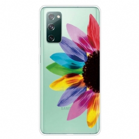Skal För Samsung Galaxy S20 FE Färgstark Blomma