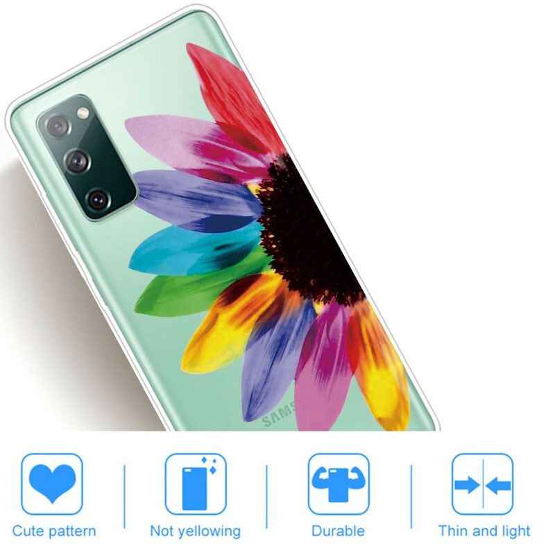 Skal För Samsung Galaxy S20 FE Färgstark Blomma