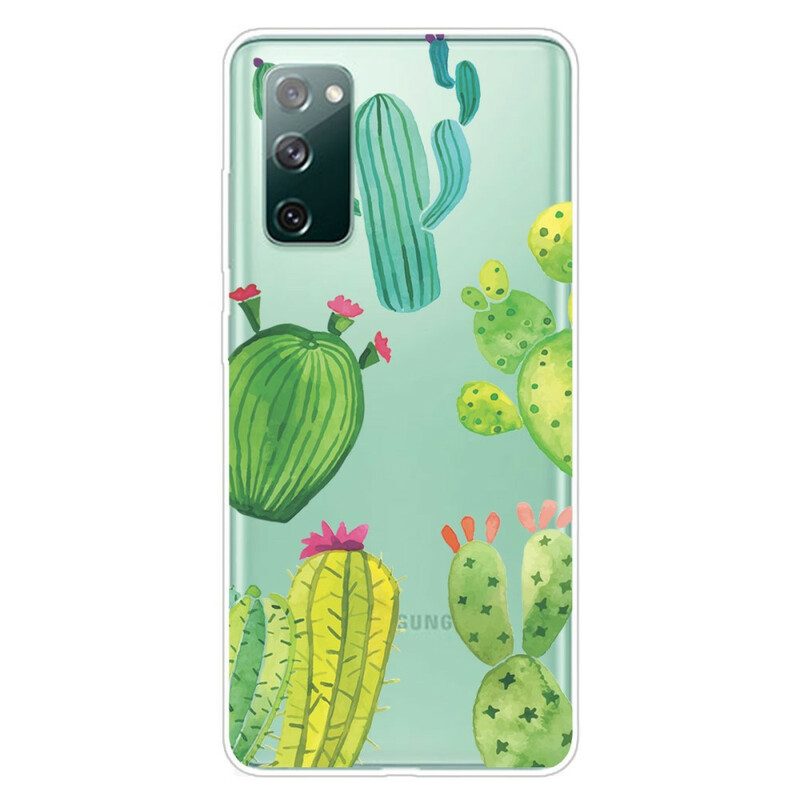 Skal För Samsung Galaxy S20 FE Kaktus Akvarell