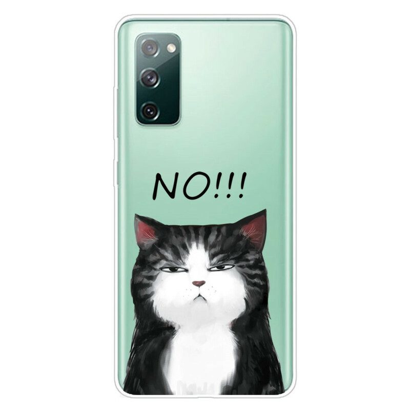 Skal För Samsung Galaxy S20 FE Katten Som Säger Nej