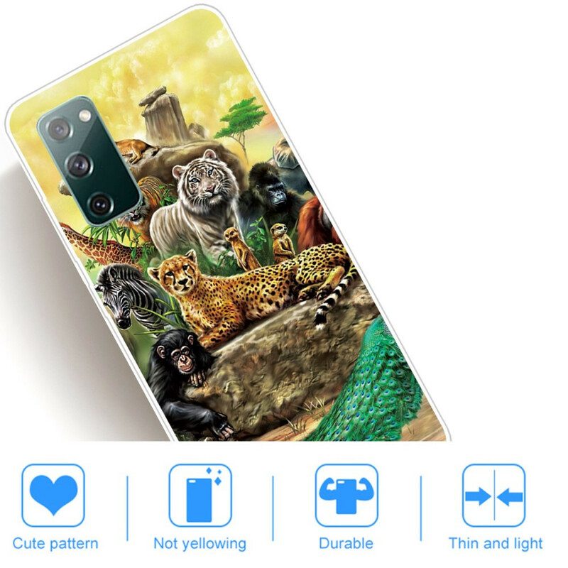 Skal För Samsung Galaxy S20 FE Safaridjur