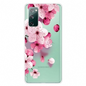 Skal För Samsung Galaxy S20 FE Små Rosa Blommor