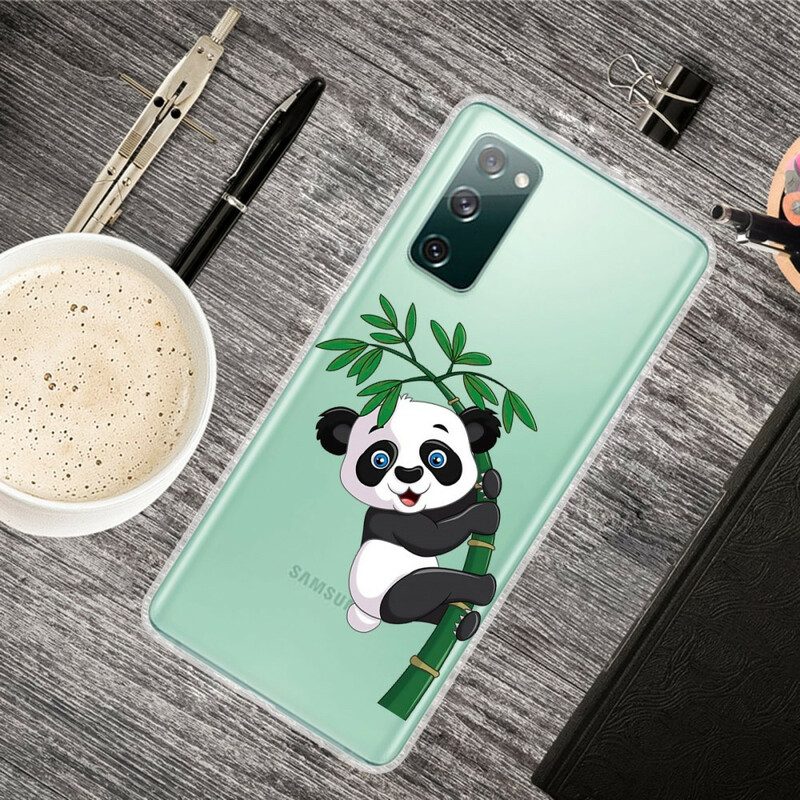 Skal För Samsung Galaxy S20 FE Sömlös Panda På Bambu