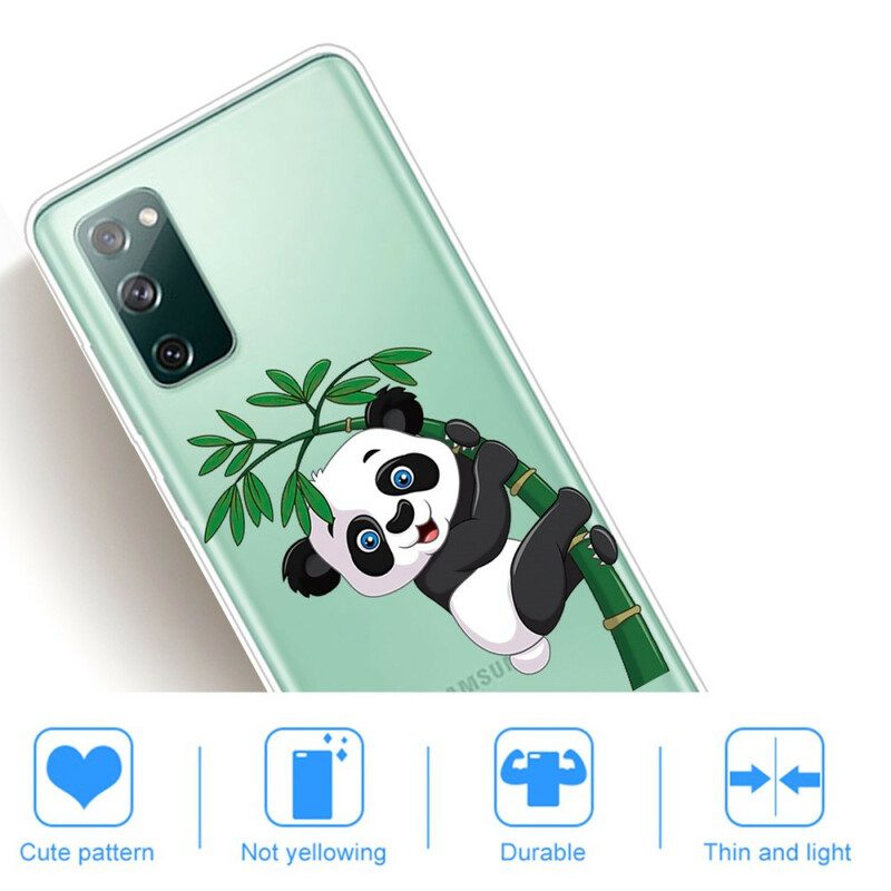 Skal För Samsung Galaxy S20 FE Sömlös Panda På Bambu