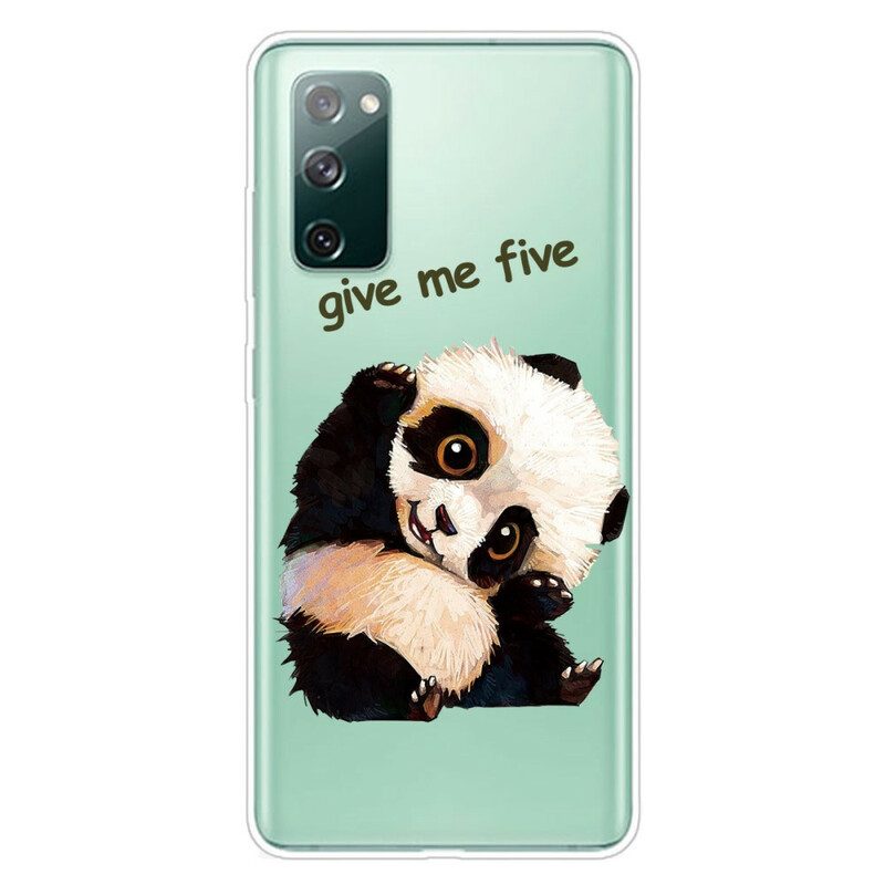 Skal För Samsung Galaxy S20 FE Transparent Panda Ge Mig Fem