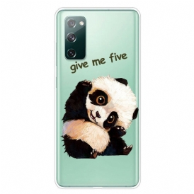 Skal För Samsung Galaxy S20 FE Transparent Panda Ge Mig Fem