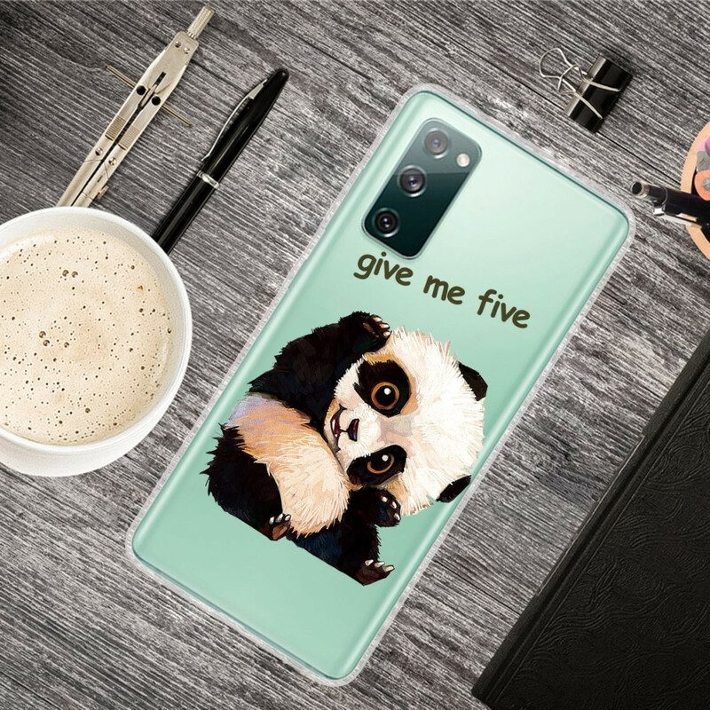 Skal För Samsung Galaxy S20 FE Transparent Panda Ge Mig Fem