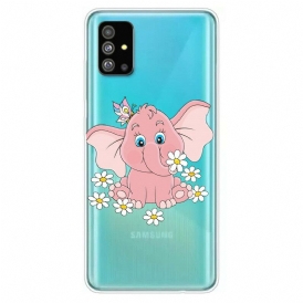 Skal För Samsung Galaxy S20 Pink Elephant Transparent