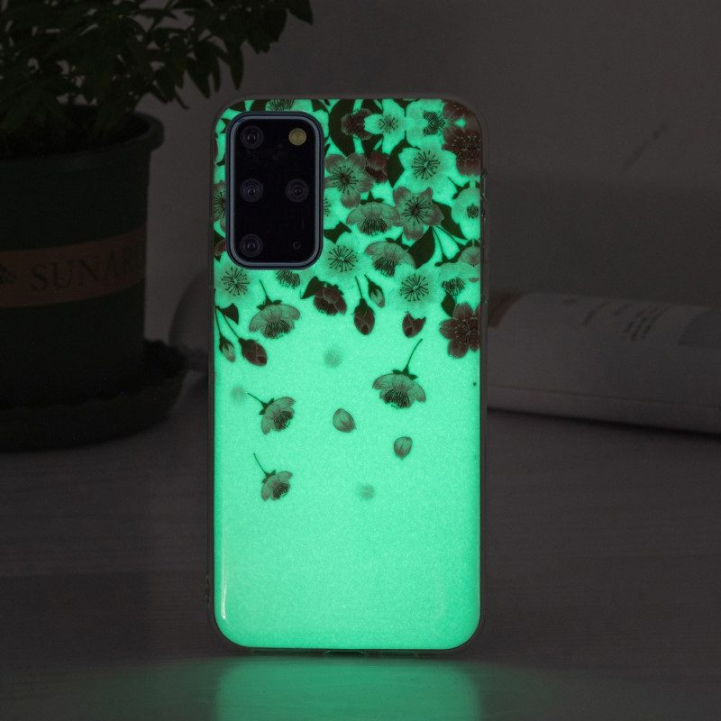 Skal För Samsung Galaxy S20 Plus 4G / 5G Fluorescerande Blommor