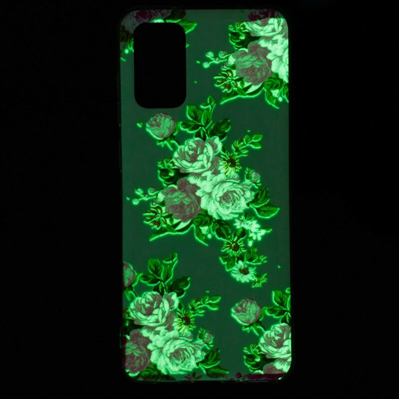 Skal För Samsung Galaxy S20 Plus 4G / 5G Fluorescerande Blommor