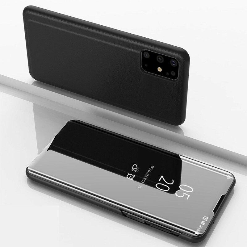 Skal För Samsung Galaxy S20 Plus 4G / 5G Spegel Och Konstläder