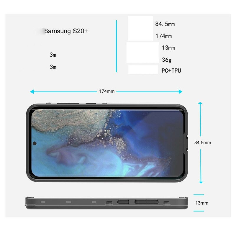 Skal För Samsung Galaxy S20 Plus 4G / 5G Vattentät 2m Redpepper