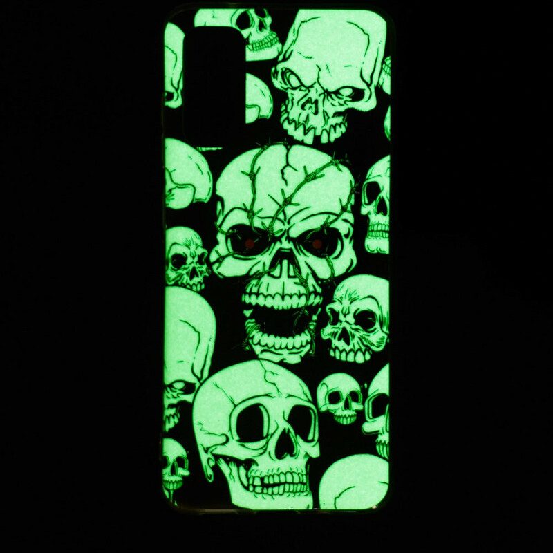 Skal För Samsung Galaxy S20 Se Upp Fluorescerande Skallar