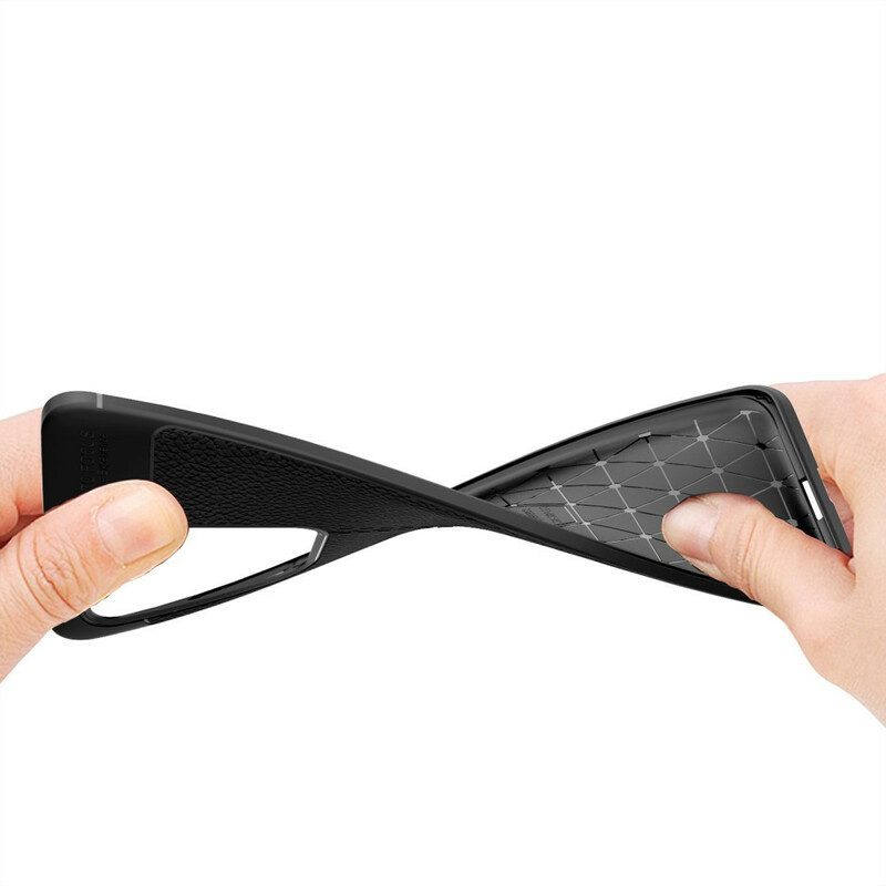 Skal För Samsung Galaxy S20 Ultra Double Line Litchi Lädereffekt