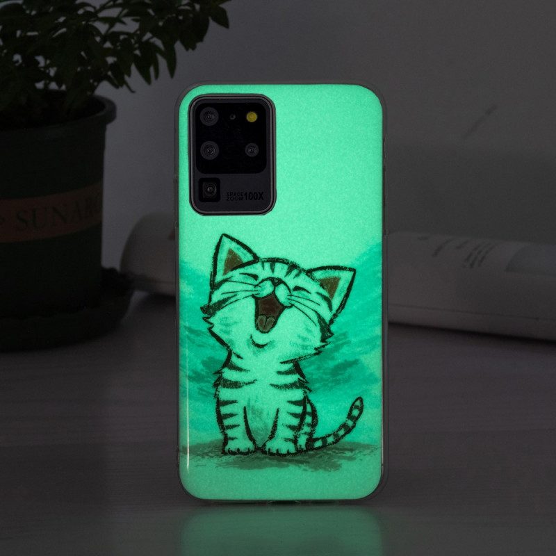 Skal För Samsung Galaxy S20 Ultra Fluorescerande Kat