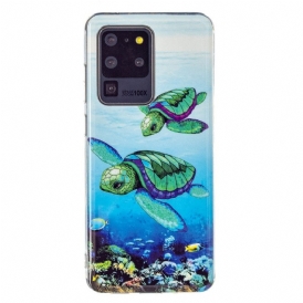 Skal För Samsung Galaxy S20 Ultra Fluorescerande Sköldpaddor