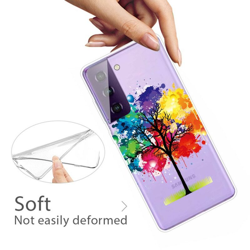 Skal För Samsung Galaxy S21 5G Akvarellträd