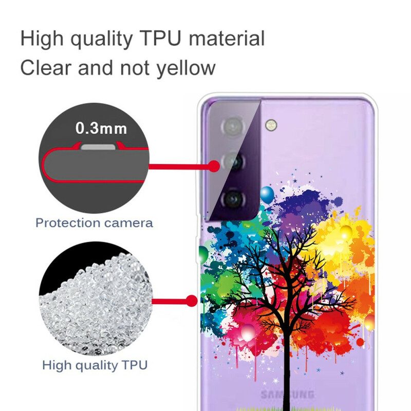 Skal För Samsung Galaxy S21 5G Akvarellträd