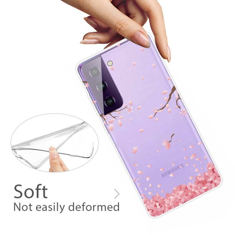 Skal För Samsung Galaxy S21 5G Blommande Grenar