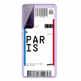 Skal För Samsung Galaxy S21 5G Boardingkort Till Paris