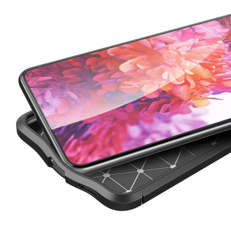Skal För Samsung Galaxy S21 5G Double Line Litchi Lädereffekt
