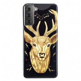 Skal För Samsung Galaxy S21 5G Fluorescerande Majestic Stag