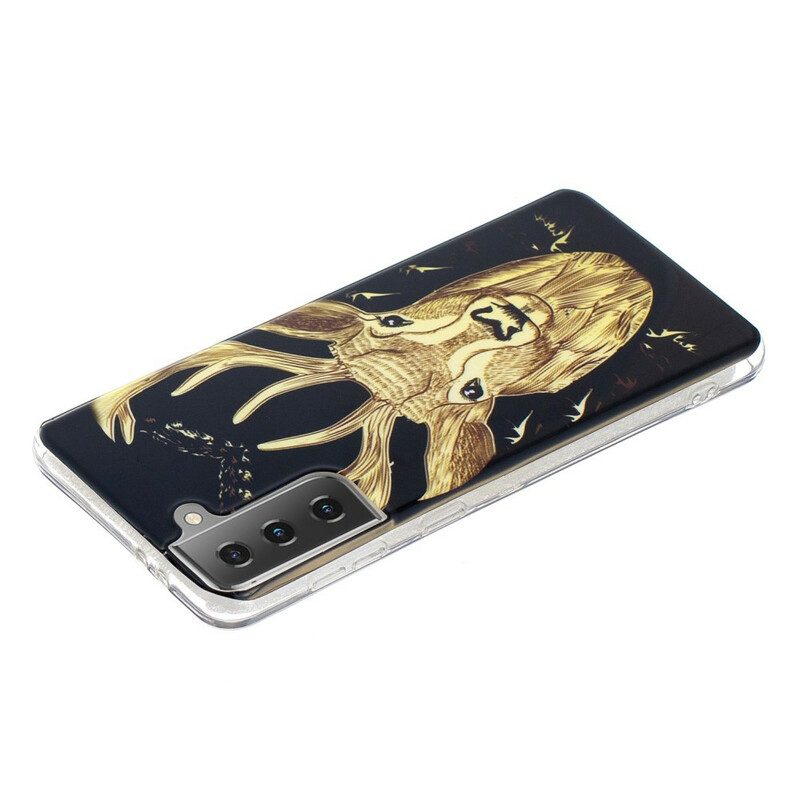 Skal För Samsung Galaxy S21 5G Fluorescerande Majestic Stag