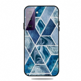 Skal För Samsung Galaxy S21 5G Glittermarmor