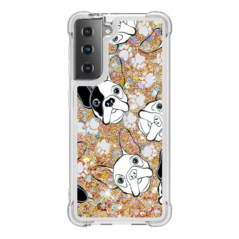 Skal För Samsung Galaxy S21 5G Herr Glitterhund
