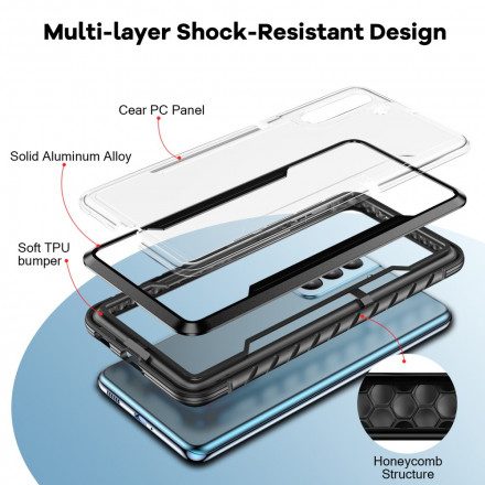 Skal För Samsung Galaxy S21 5G Hybrid Genomskinlig Stötfångare