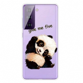 Skal För Samsung Galaxy S21 5G Panda Ge Mig Fem