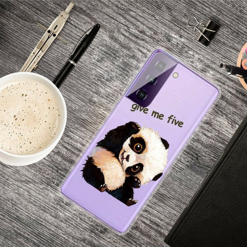 Skal För Samsung Galaxy S21 5G Panda Ge Mig Fem