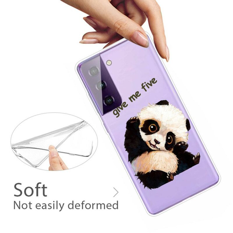 Skal För Samsung Galaxy S21 5G Panda Ge Mig Fem