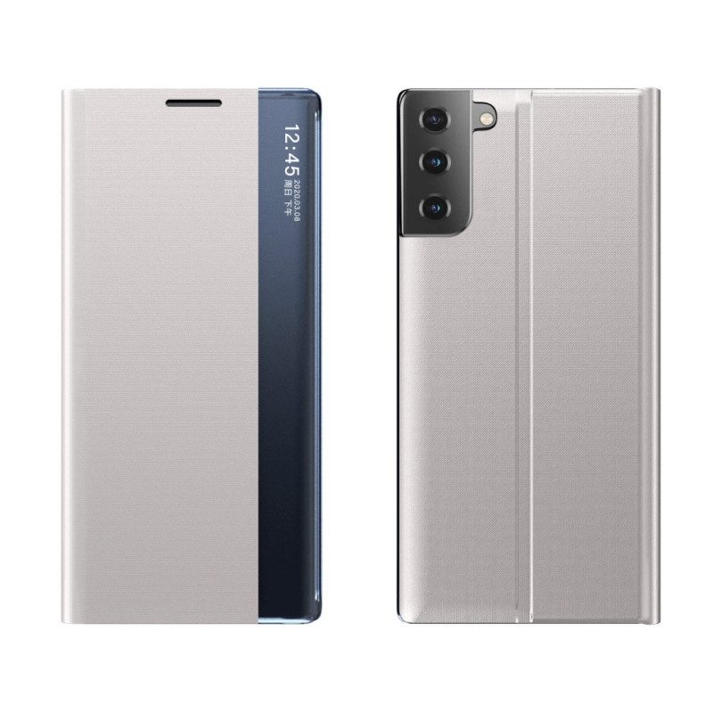 Skal För Samsung Galaxy S21 5G Texturerat Konstläder