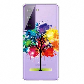 Skal För Samsung Galaxy S21 FE Akvarellträd