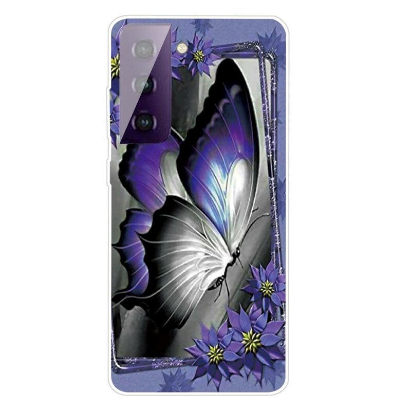 Skal För Samsung Galaxy S21 FE Fjärilar Fjärilar