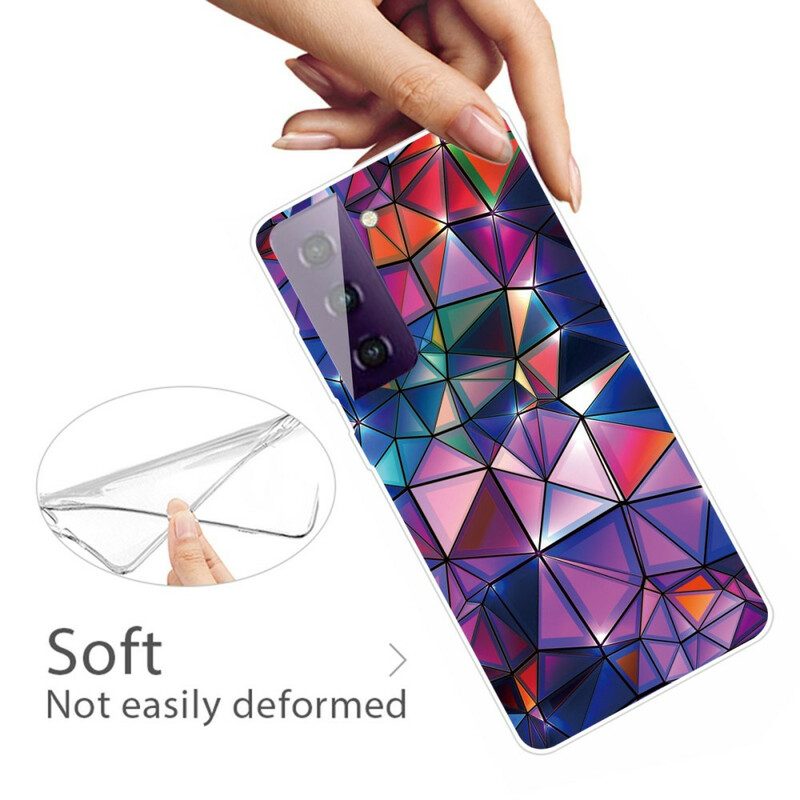 Skal För Samsung Galaxy S21 FE Flexibel Geometri