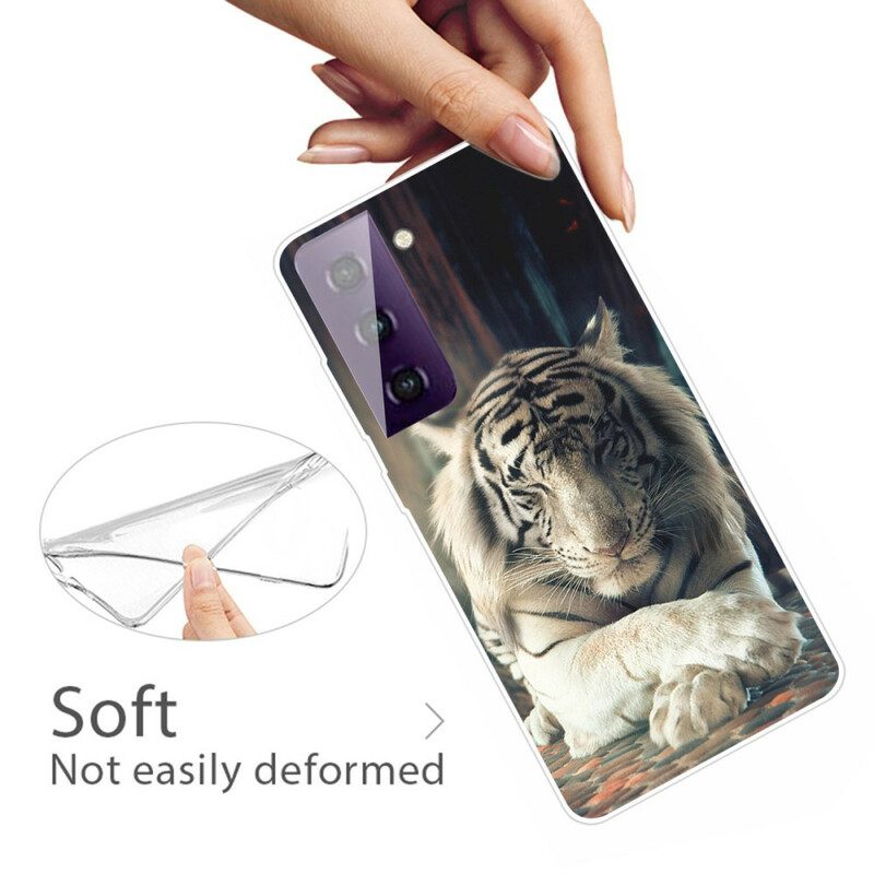 Skal För Samsung Galaxy S21 FE Flexibel Tiger