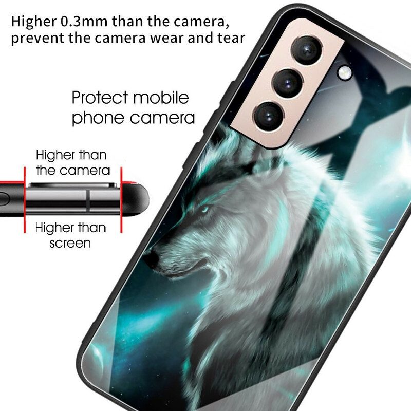 Skal För Samsung Galaxy S21 FE Härdat Glasvarg