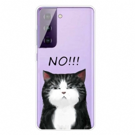 Skal För Samsung Galaxy S21 FE Katten Som Säger Nej