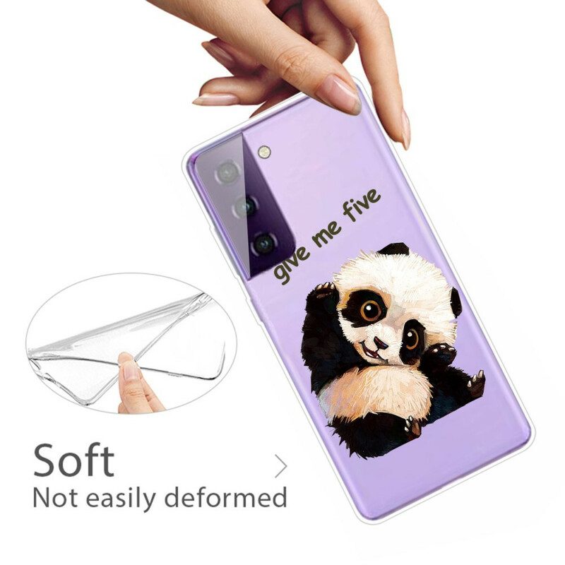 Skal För Samsung Galaxy S21 FE Panda Ge Mig Fem