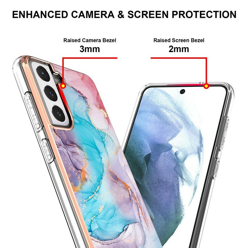 Skal För Samsung Galaxy S21 FE Sofistikerad Marmor