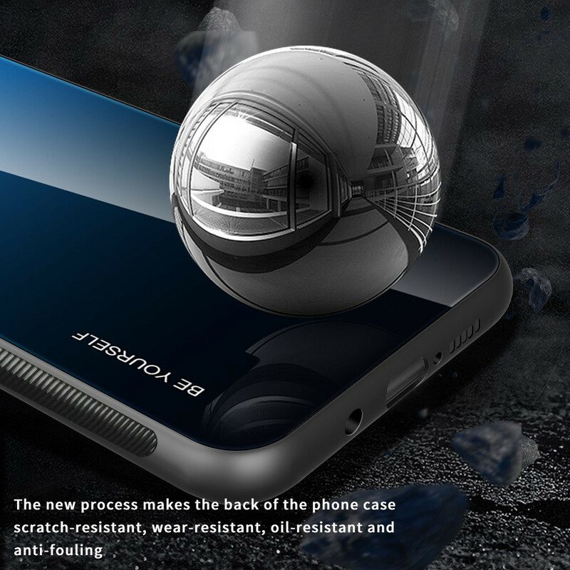 Skal För Samsung Galaxy S21 FE Var Dig Själv Härdat Glas