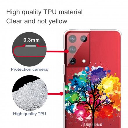Skal För Samsung Galaxy S21 Ultra 5G Akvarellträd