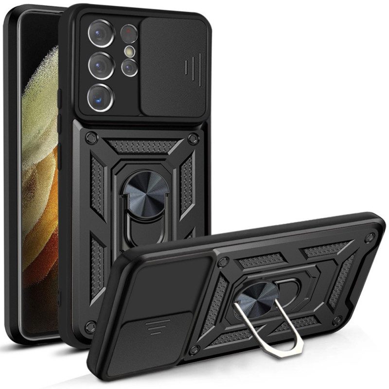 Skal För Samsung Galaxy S21 Ultra 5G Designerlinshållare Och Skydd