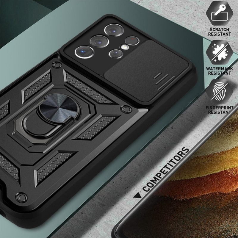 Skal För Samsung Galaxy S21 Ultra 5G Designerlinshållare Och Skydd