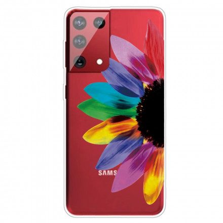 Skal För Samsung Galaxy S21 Ultra 5G Färgrik Blomma