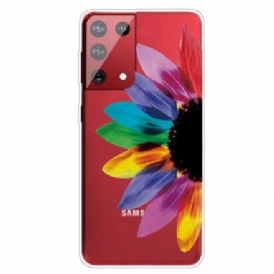 Skal För Samsung Galaxy S21 Ultra 5G Färgrik Blomma