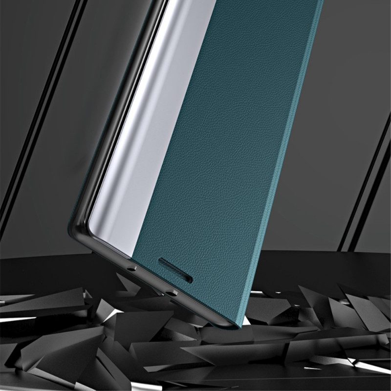 Skal För Samsung Galaxy S21 Ultra 5G Faux Läder Ny Design