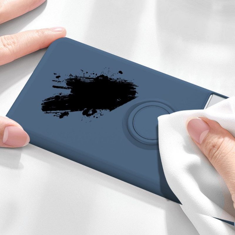 Skal För Samsung Galaxy S21 Ultra 5G Flytande Silikonring Och Rem